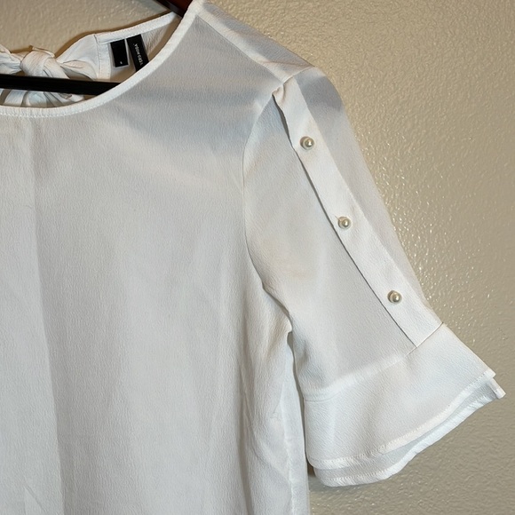 𝅺Vero Moda White Office Blouse - Picture 3 of 12